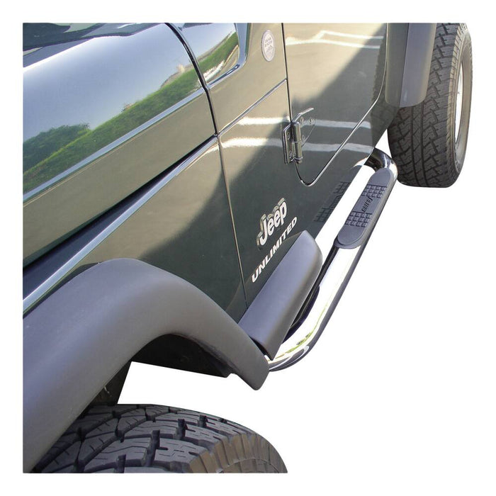 35600-2 Aries 3 Round Side Bars, Polished Stainless