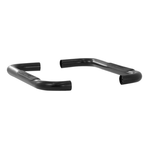 35600 Aries 3 Round Side Bars, Black