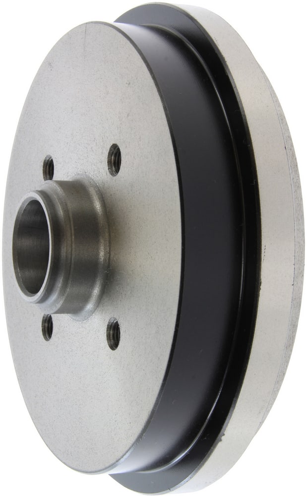 A PS24214 Certified Brake Drum, Rear, featuring a cylindrical center and multiple holes arranged around it.