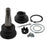 The 4330859035 Pro-Series OE Ball Joints repair kit, featuring a comprehensive set of components such as a stud, seals, rings, bolts, and clips, is neatly arranged on a white background.