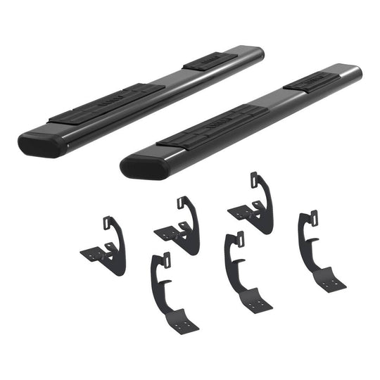 4445025 Aries 6 Oval Side Bar Kit, Black