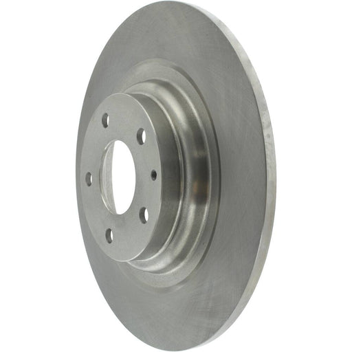 A silver metallic PS44895 Certified Brake Rotor, Rear, featuring five bolt holes and a circular groove pattern.