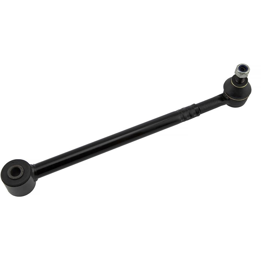 A 4656467AD Pro-Series OE Control Arm with ball joints and bushings at each end, in black, designed for the front upper suspension.