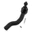 The 48640EA025 Pro-Series OE Tie Rod in black, complete with associated hardware including a nut, grease fitting, and cotter pin, isolated on white.