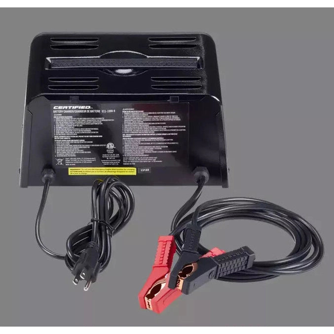 Certified Battery Charger, Fully Automatic, 10/2-Amp, 12V, with 50-Amp Engine Start