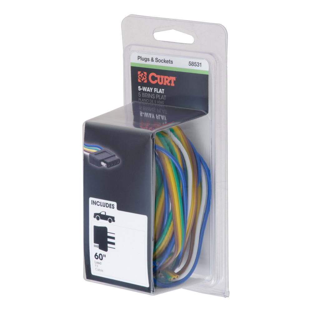 5-Way Flat Connector Socket with 60 Wires (Vehicle Side)