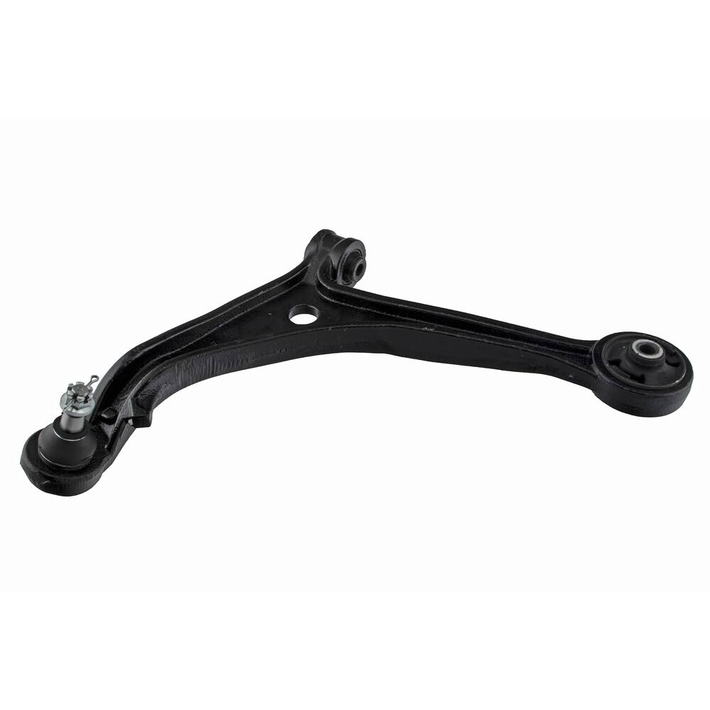 51360SHJA01 Pro-Series OE Ball Joints for black car suspension control arm with bushings, displayed on a white background.