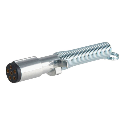 58082 6-Way Round Connector Plug with Spring (Trailer Side)