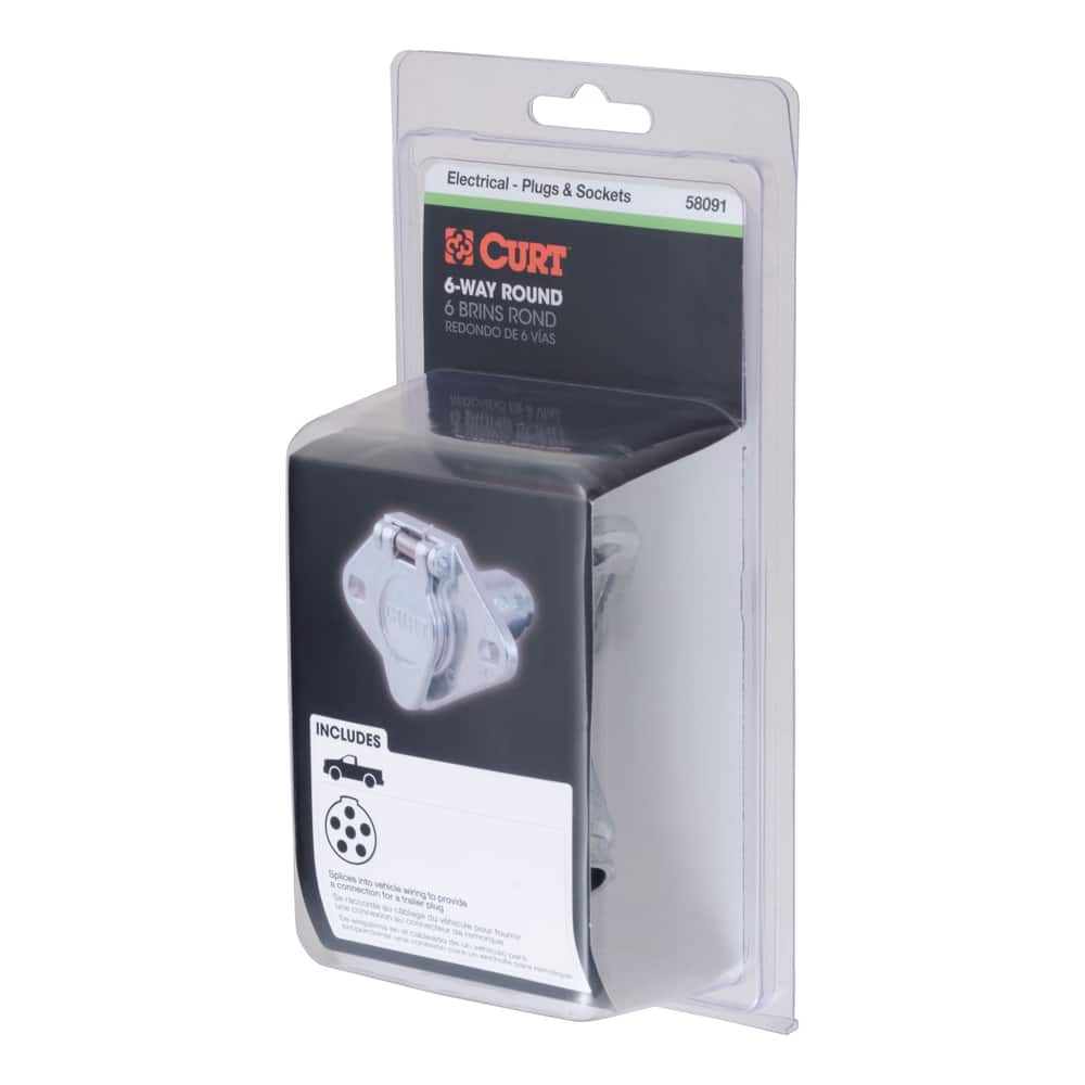 58091 6-Way Round Connector Socket (Vehicle Side, Packaged)