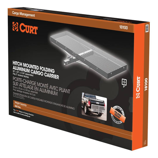 18100 60x20 Aluminum Tray-Style Cargo Carrier, 2 Shank, 500lb