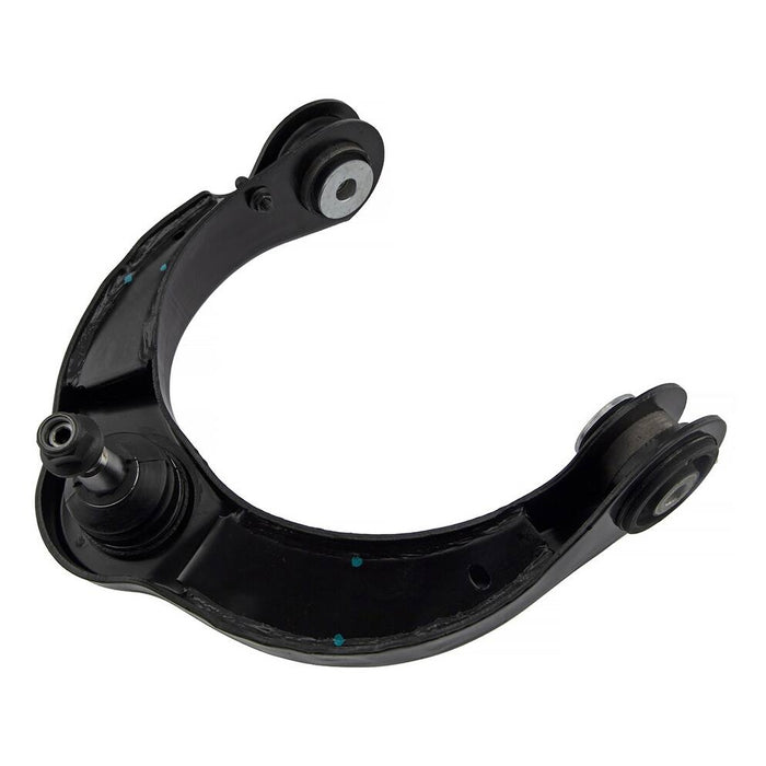 A 68217808AA Pro-Series OE Front Upper Control Arm with Ball Joint, in black, displayed on a white background.
