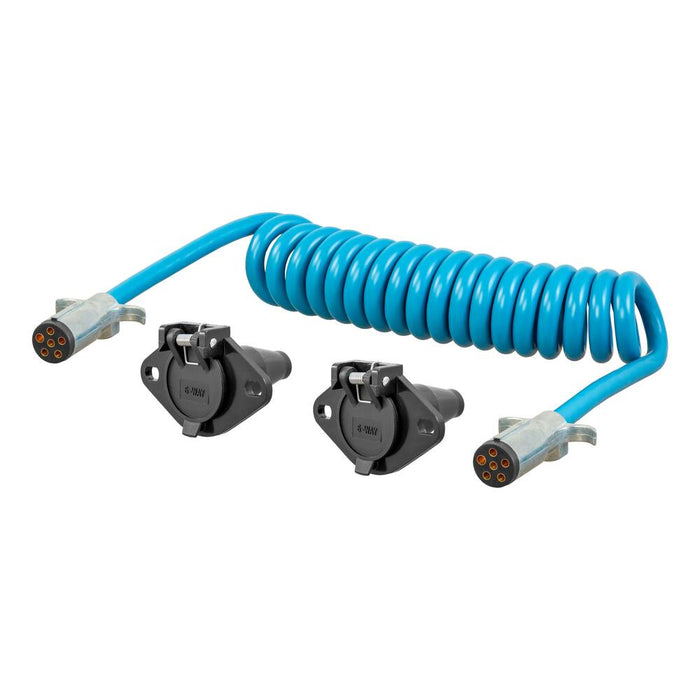 57286 8' Dinghy Towing Electrical Extension & Sockets 6-Way Round