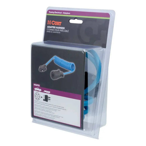 57280 8' Electrical Adapter Harness 7-Way Blade to 4-Way Flat