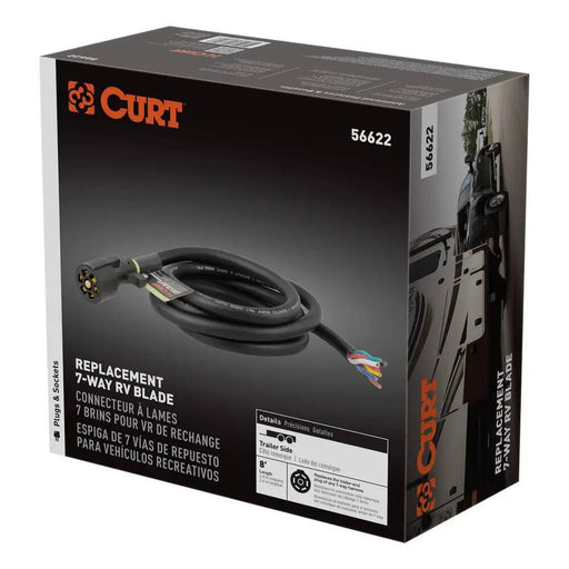 56622 8' Replacement 7-Way Blade Harness (Trailer Side, Packaged)