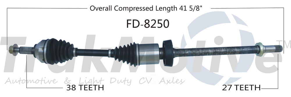 FD8250 Trakmotive Auto CV Axle