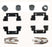 H5659Q Carlson Disc Brake Hardware Kit, Rear