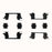 H5750Q Carlson Disc Brake Hardware Kit, Rear