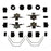 H5786Q Carlson Disc Brake Hardware Kit, Front