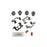 H5789Q Carlson Disc Brake Hardware Kit, Front