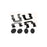 H5813Q Carlson Disc Brake Hardware Kit, Rear