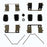 H5915 Carlson Disc Brake Hardware Kit, Front