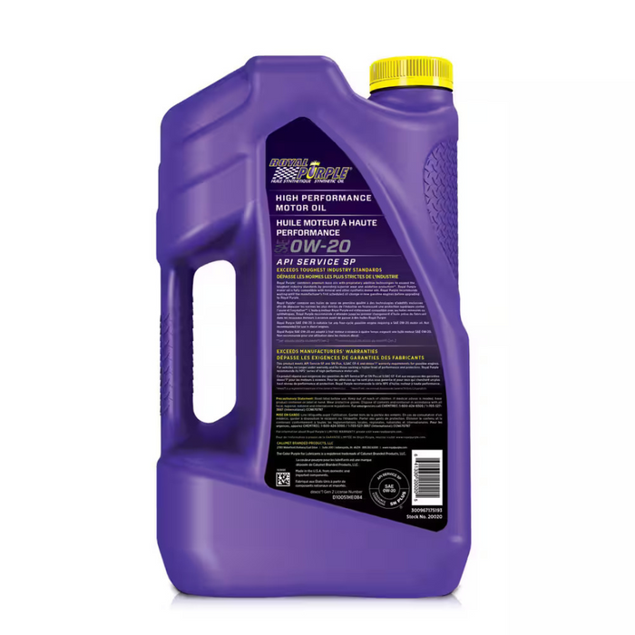 Royal Purple High Performance 0W20 Synthetic Engine/Motor Oil Royal Purple High Performance 0W20 Synthetic Engine/Motor Oil