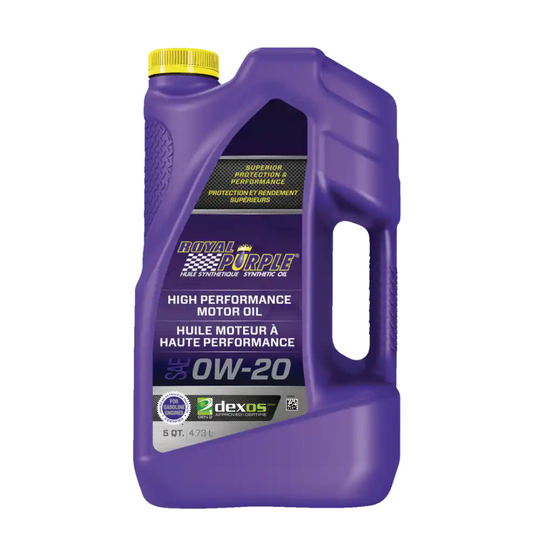 Royal Purple High Performance 0W20 Synthetic Engine/Motor Oil, 4.73-L