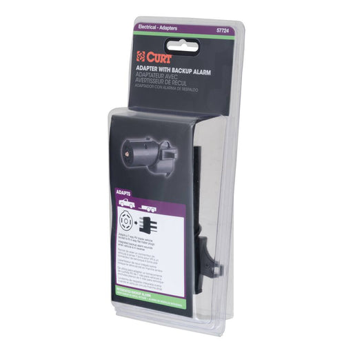 57724 Adapter with Backup Alarm (7-Way to 4-Way Flat Trailer)