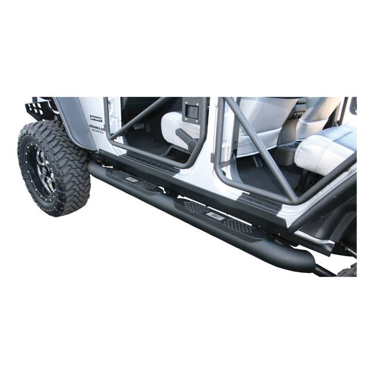 AL231007 AL231007 Aries Big Step Round Side Bars, Textured Black
