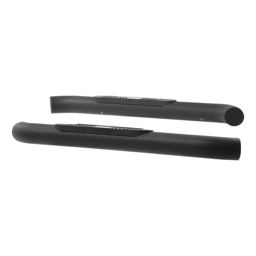 AL231008 Aries Big Step Round Side Bars, Textured Black