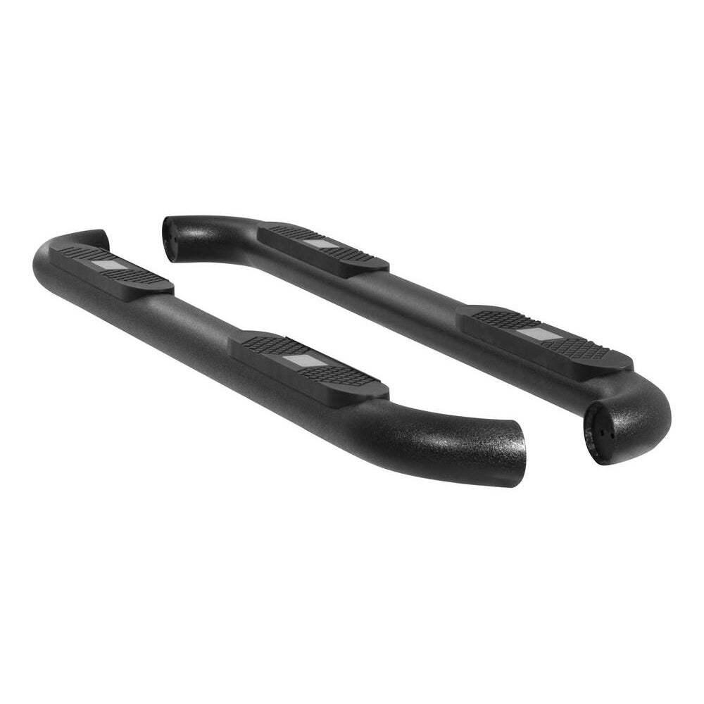 AL233006 Aries Big Step Round Side Bars, Textured Black