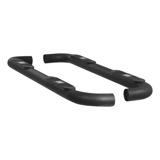 AL234013 Aries Big Step Round Side Bars, Textured Black