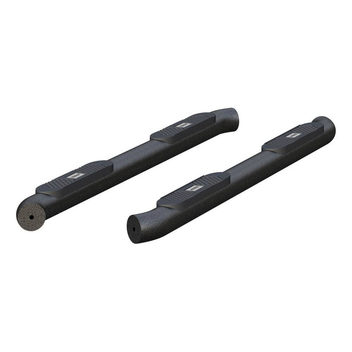 AL234051 Aries Big Step Round Side Bars, Textured Black
