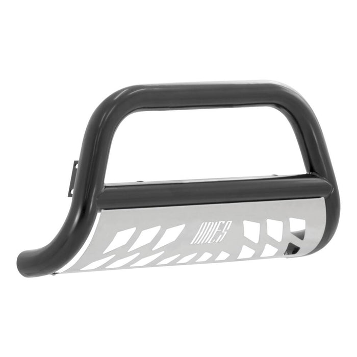 B35-1003 Aries 3 BullBar, SG Black w/ Brushed SS Skid Plt