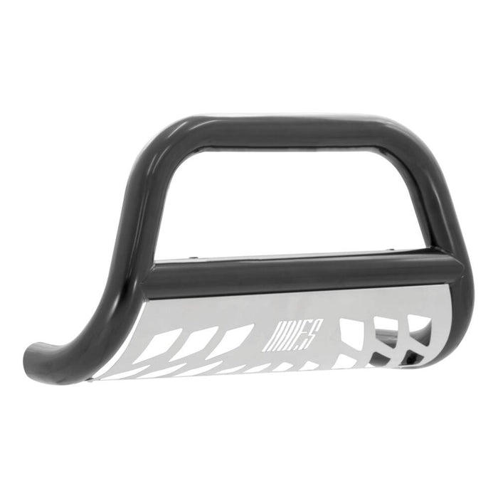 B35-2000 Aries 3 BullBar, SG Black w/ Brushed SS Skid Plt