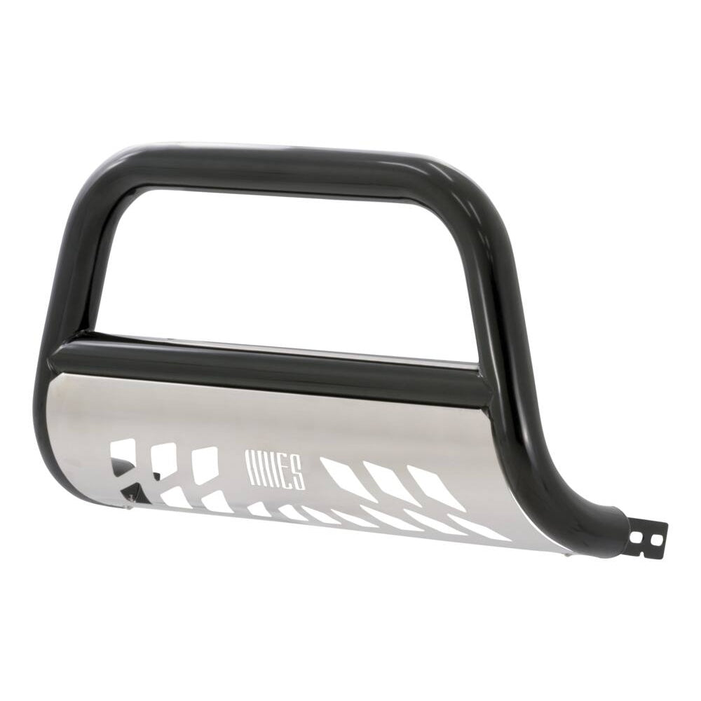 B35-2004 Aries 3 BullBar, SG Black w/ Brushed SS Skid Plt