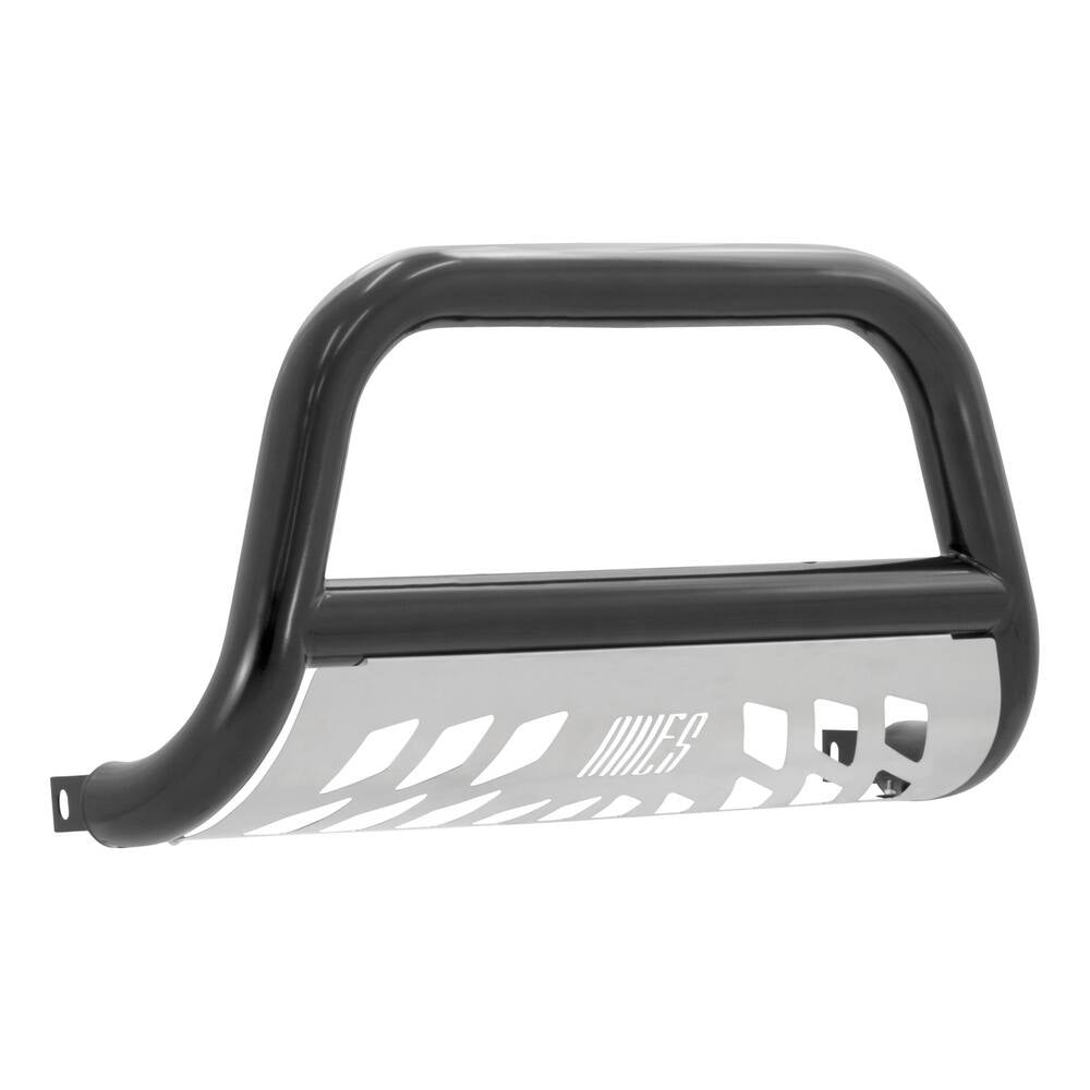 B35-3007 Aries 3 BullBar, SG Black w/ Brushed SS Skid Plt