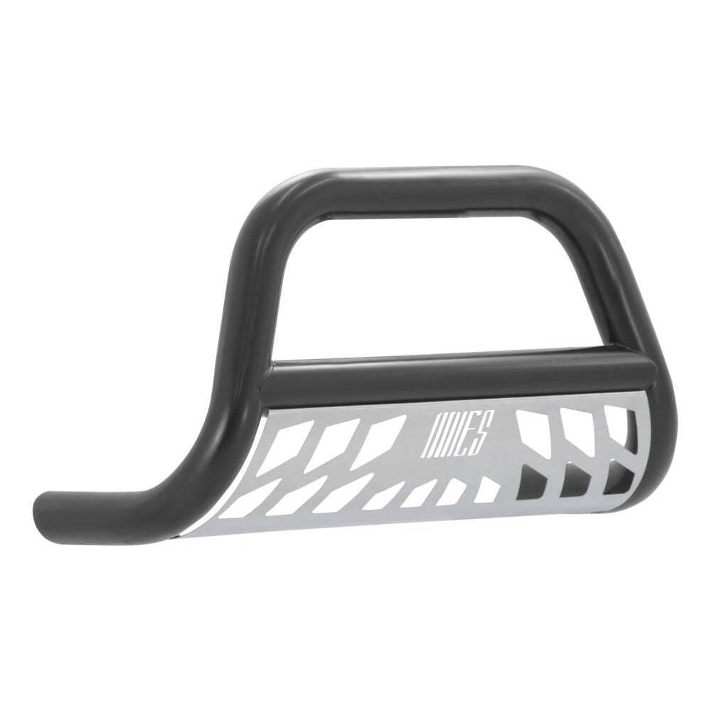 B35-3009 Aries 3 BullBar, SG Black w/ Brushed SS Skid Plt