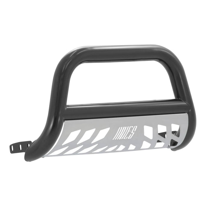 B35-4001 Aries 3 BullBar, SG Black w/ Brushed SS Skid Plt