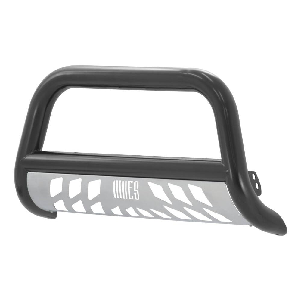 B35-4013 Aries 3 BullBar, SG Black w/ Brushed SS Skid Plt