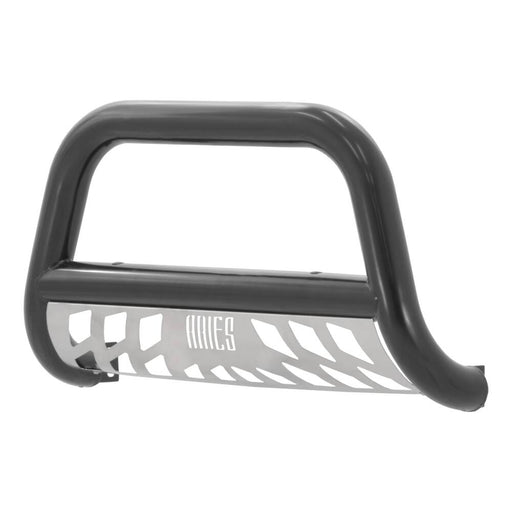 B35-4015 Aries 3 BullBar, SG Black w/ Brushed SS Skid Plt