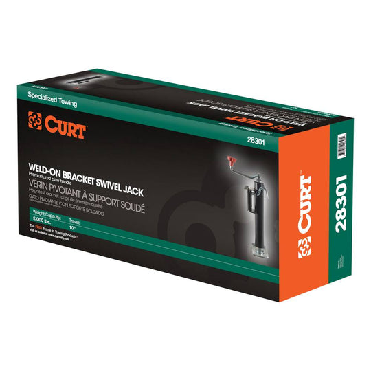 Bracket-Mount Swivel Jack with Top Handle (2,000 lbs)