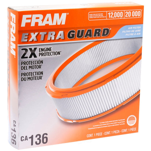 CA136 FRAM Extra Guard Air Filter