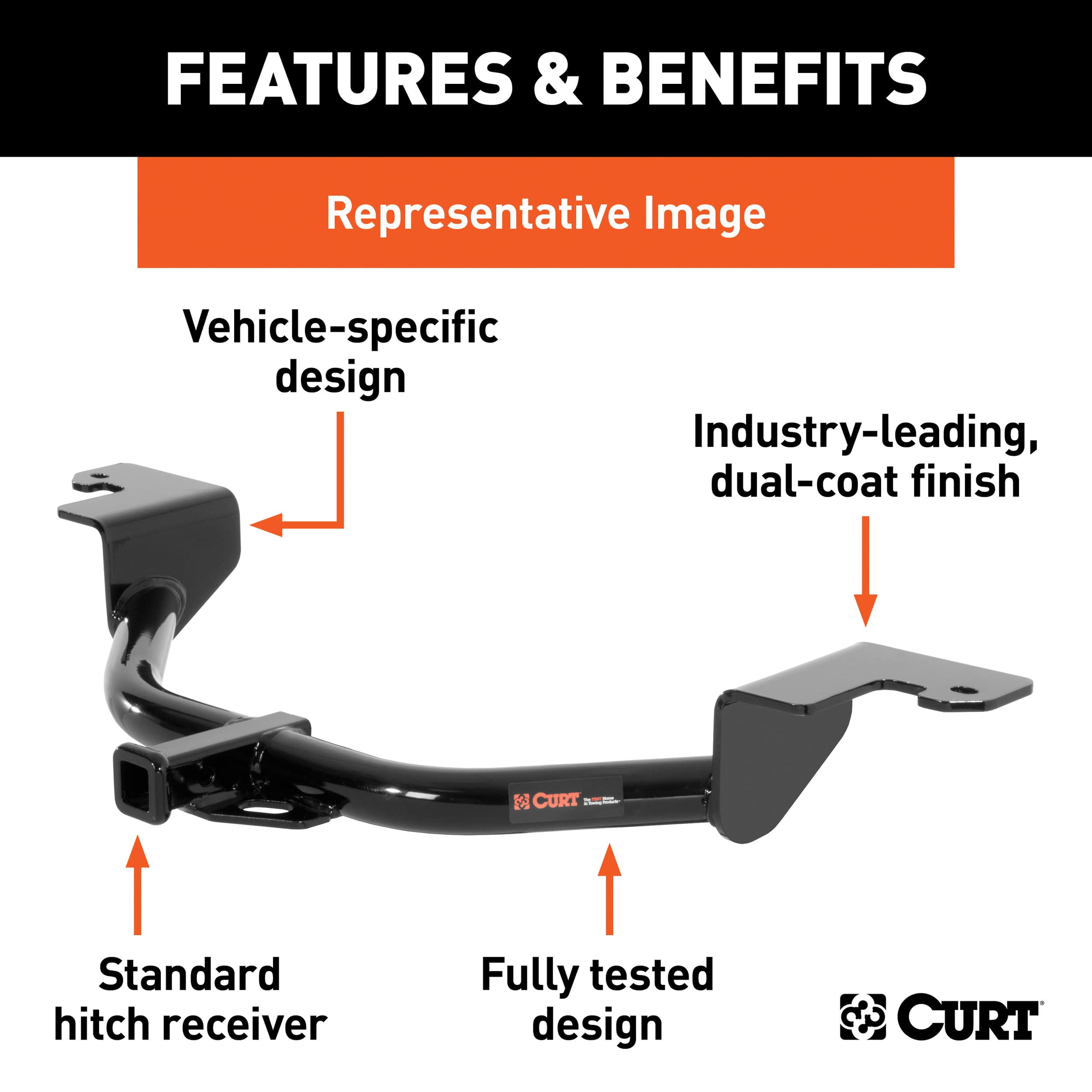 113083 Class 1 Trailer Hitch, 1-1/4 Ball Mount, Select Mazda 6