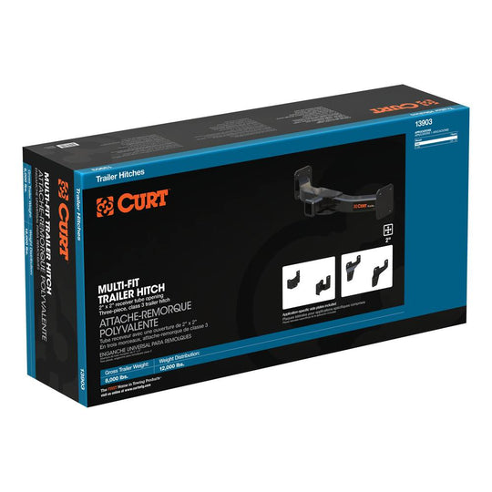 Class 3 Multi-Fit Trailer Hitch with 2 Receiver