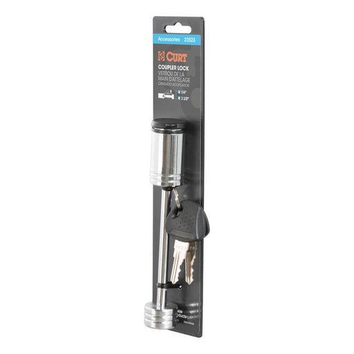 23523 Coupler Lock (1/4 Pin, 3-3/8 Latch Span, Barbell, Chrome)