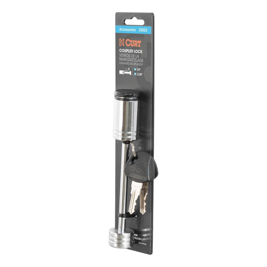 23523 Coupler Lock (1/4 Pin, 3-3/8 Latch Span, Barbell, Chrome)