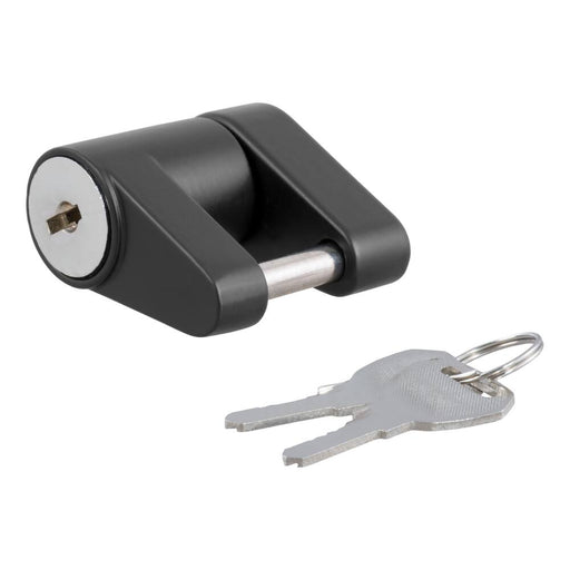 23521 Coupler Lock (1/4 Pin, 3/4 Latch Span, Padlock, Black)