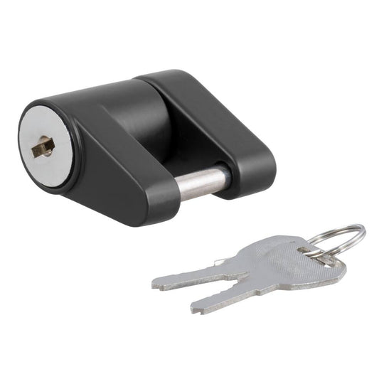 23521 Coupler Lock (1/4 Pin, 3/4 Latch Span, Padlock, Black)
