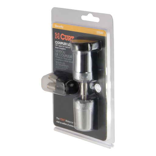 23503 Coupler Lock (1/4 Pin, Right-Angle, Chrome)